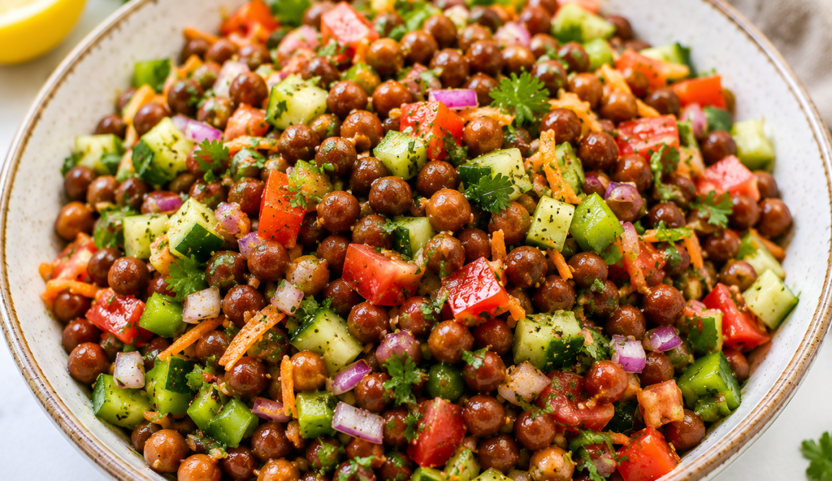 Vegan Black Chickpea Salad