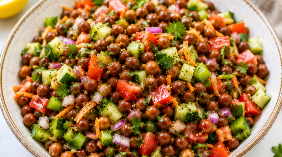Vegan Black Chickpea Salad
