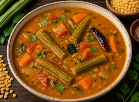 Vegan Drumstick Sambar
